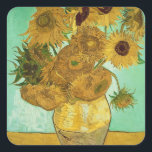 Adesivo Quadrado Vincent van Gogh | Girassóis, 1888<br><div class="desc">Número da Coleção de Imagens: BAL20294 Girassóis,  1888 (óleo na canvas). Gogh,  óleo Vincent van (1853-1890) na canvas. Neue Pinakothek,  Munique,  Alemanha. 1888</div>