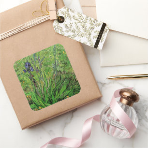 Adesivo Quadrado Vincent van Gogh - Iris