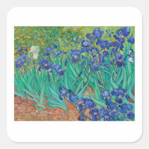 ADESIVO QUADRADO VINCENT VAN GOGH "IRISES" ENVELOPE SEAL