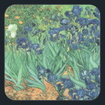 Adesivo Quadrado Vincent van Gogh | Irlandeses, 1889<br><div class="desc">Irises,  1889 | por Vincent van Gogh | Art Location: J. Paul Getty Museum,  Los Angeles,  EUA | Artista neerlandês | Número de recolha de imagens: BAL40070</div>