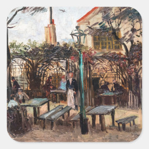 Adesivo Quadrado Vincent Van Gogh - La Guinguette em Montmartre