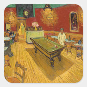 Adesivo Quadrado Vincent van Gogh - O Café Noturno