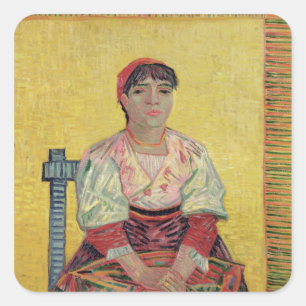 Adesivo Quadrado Vincent van Gogh   o italiano: Agostina Segatori
