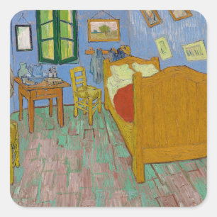 Adesivo Quadrado Vincent Van Gogh, O Quarto
