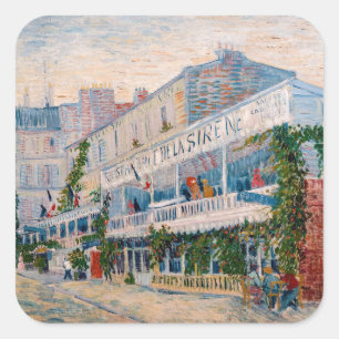 Adesivo Quadrado Vincent van Gogh - Restaurante da Sereia