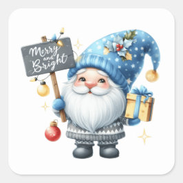 Adesivo Quadrado Vinheiros Gnomos de Natal