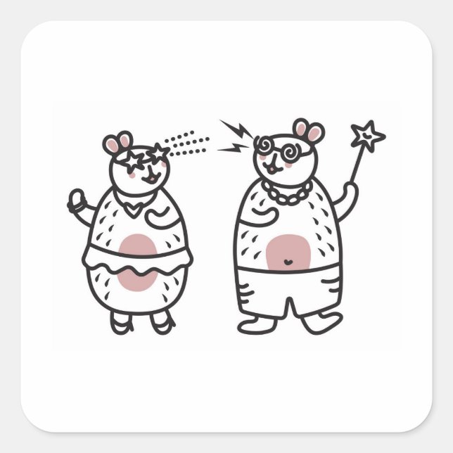 Adesivo Quadrado Vinheta (Frente)