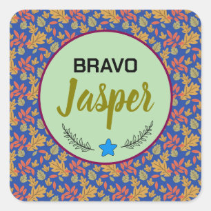 Adesivo Quadrado Vinheta