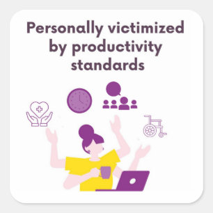 Adesivo Quadrado Vinheta