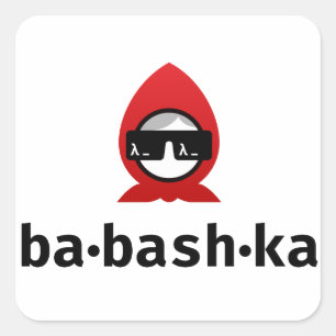 Adesivo Quadrado Vinheta Babashka