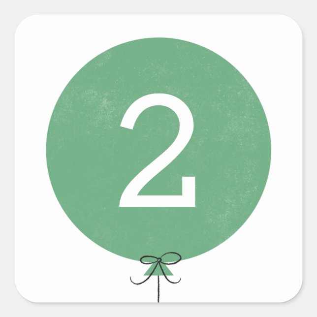 Adesivo Quadrado Vinheta Balão - Vestido (Frente)