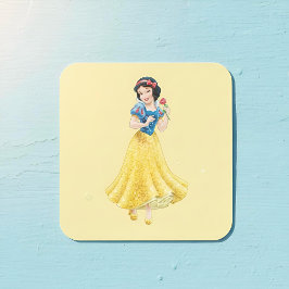 Adesivo Quadrado Vinheta Branca de Neve