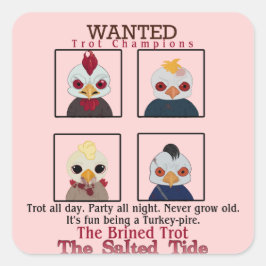 Adesivo Quadrado Vinheta campeã de trote de 2024