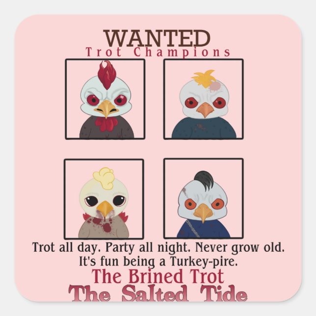 Adesivo Quadrado Vinheta campeã de trote de 2024 (Frente)