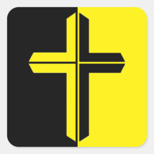 Adesivo Quadrado Vinheta capitalista cristã