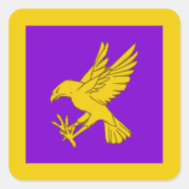 Adesivo Quadrado Vinheta Crachá de Populace Calontir SCA