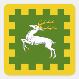 Adesivo Quadrado Vinheta Crachá de Populace das Terras Terrestres S