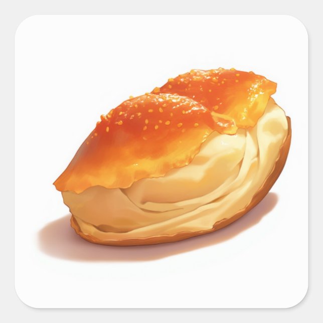 Adesivo Quadrado Vinheta de anime mágico (Frente)