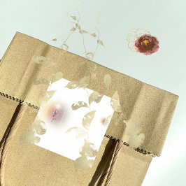 Adesivo Quadrado vinheta de aniversário da mãe de comemoração mágic