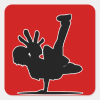 Vinheta de BBOY vermelha