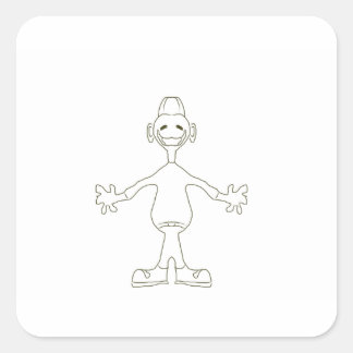 Adesivo Quadrado Vinheta de Cara Diversão Lil