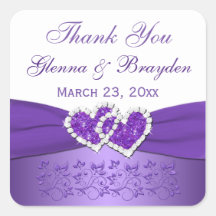 Vinheta de Casamento de Corações Acoplados com Púr