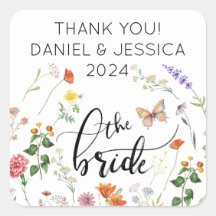 Vinheta de Casamento vintage de Flor Selvagem