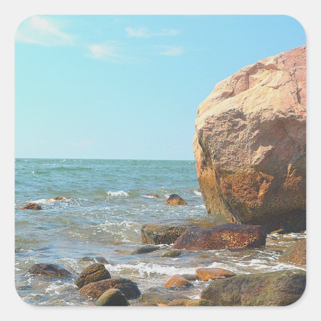 Adesivo Quadrado Vinheta de Cena de Sede (Frente)