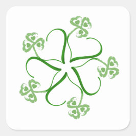 Adesivo Quadrado Vinheta de Coração Secundária