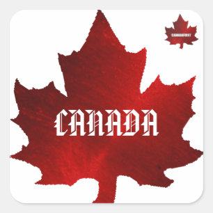 Adesivo Quadrado Vinheta de Correio CANADA
