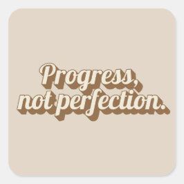 Adesivo Quadrado Vinheta de Cotação Motivacional