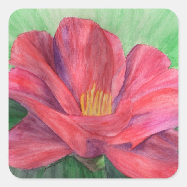 Adesivo Quadrado Vinheta de Desdobramento (Frente)