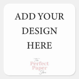 Adesivo Quadrado Vinheta de favor, 1,5 polegada