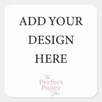 Adesivo Quadrado Vinheta de favor, 1,5 polegada