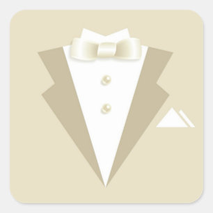 Adesivo Quadrado Vinheta de Festa de Solteiro