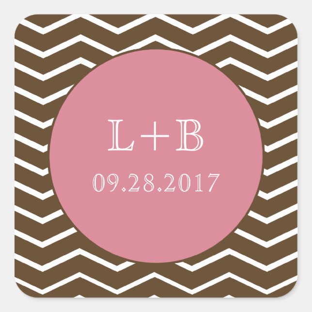 Adesivo Quadrado Vinheta de Ficheiro Vazio (Rosa) (Frente)