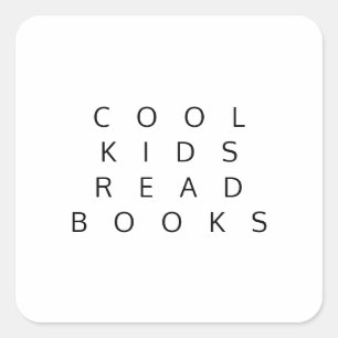Adesivo Quadrado Vinheta DE LIVROS DE LEITURA DE CRIANÇAS legal