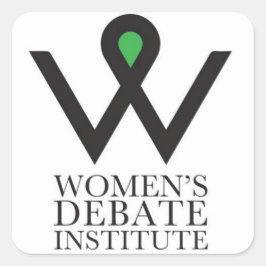 Adesivo Quadrado Vinheta de logotipo