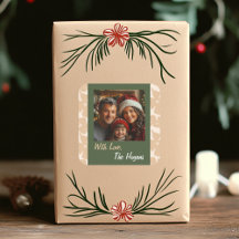 Vinheta de Pacote de Natal Folk Art