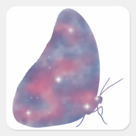 Adesivo Quadrado Vinheta de Starscape Morpho Claro