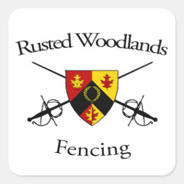 Adesivo Quadrado Vinheta de vedação