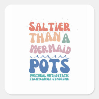 Adesivo Quadrado Vinheta de Verão