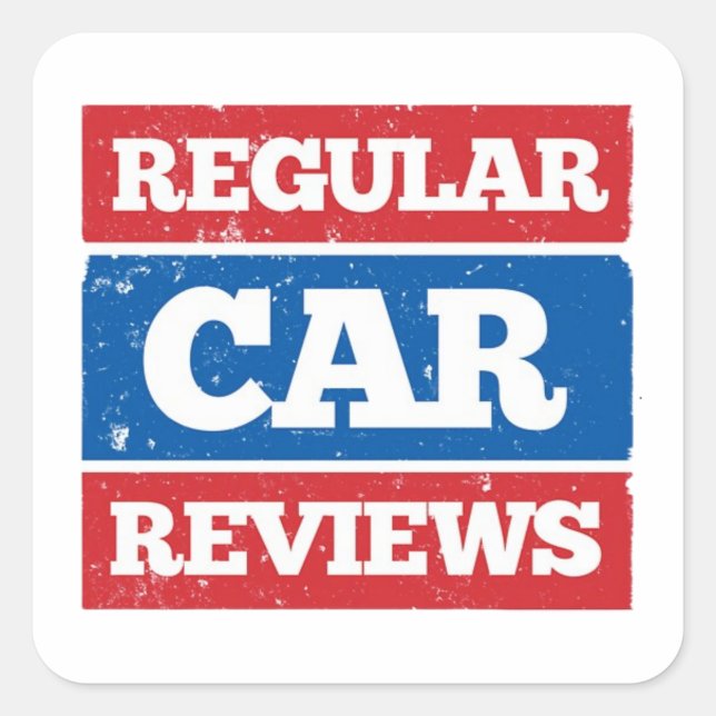 Adesivo Quadrado Vinheta do logotipo RCR (Frente)