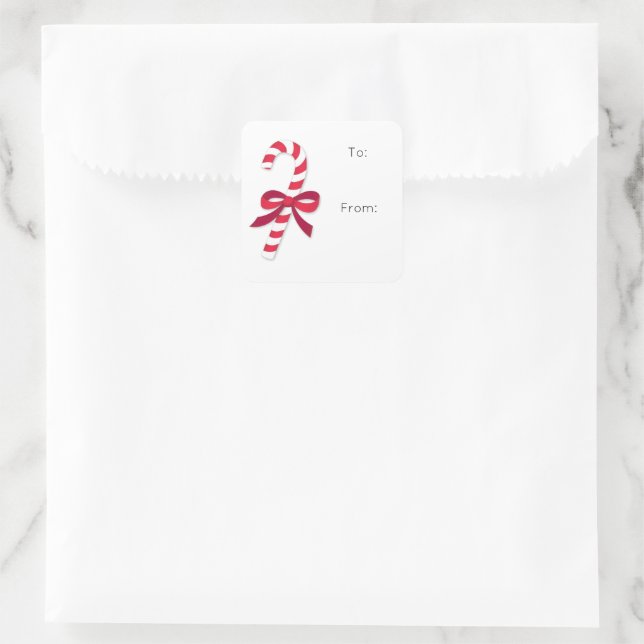 Adesivo Quadrado Vinheta-embrulho de Festa Festiva Candybena (Bolsa)