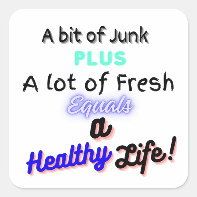 Adesivo Quadrado Vinheta encorajadora (Frente)