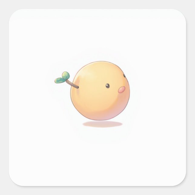 Adesivo Quadrado Vinheta Estética Whimsical (Frente)