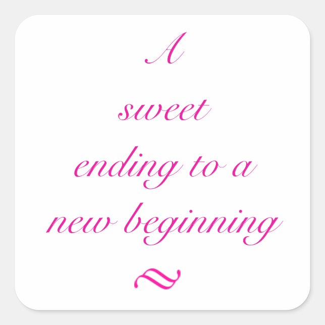 Adesivo Quadrado Vinheta Finding Doce (Frente)