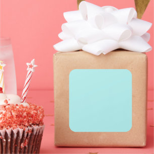 Adesivo Quadrado Vinheta grande quadrada turquesa clara