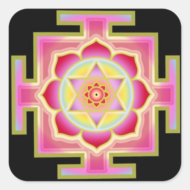 Adesivo Quadrado Vinheta Lakshmi (Frente)