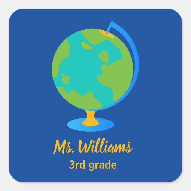 Adesivo Quadrado Vinheta legal ao quadrado (Frente)